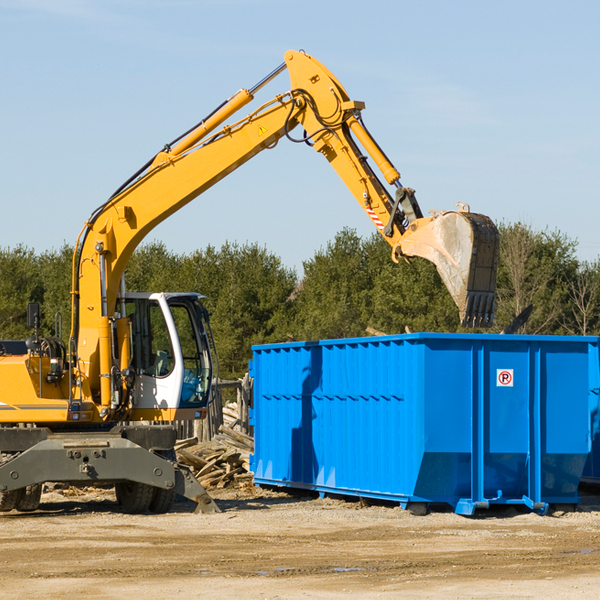 are there any restrictions on where a residential dumpster can be placed in Elverson